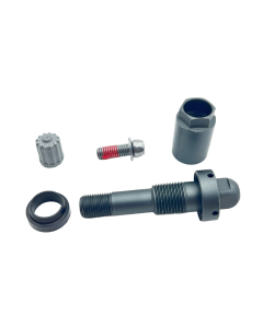 Box of 10 - TPMS Service Kit - Replacement Graphite aluminum clamp-in valve for Tesla OEM sensor