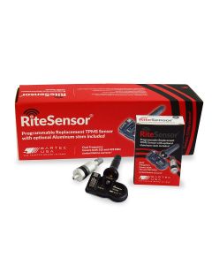 RITE-SENSOR Sleeve pack - 10 sensors boxed w/Rubber valve stem and optional metal valve stem (red box) (supersedes RS-1000)